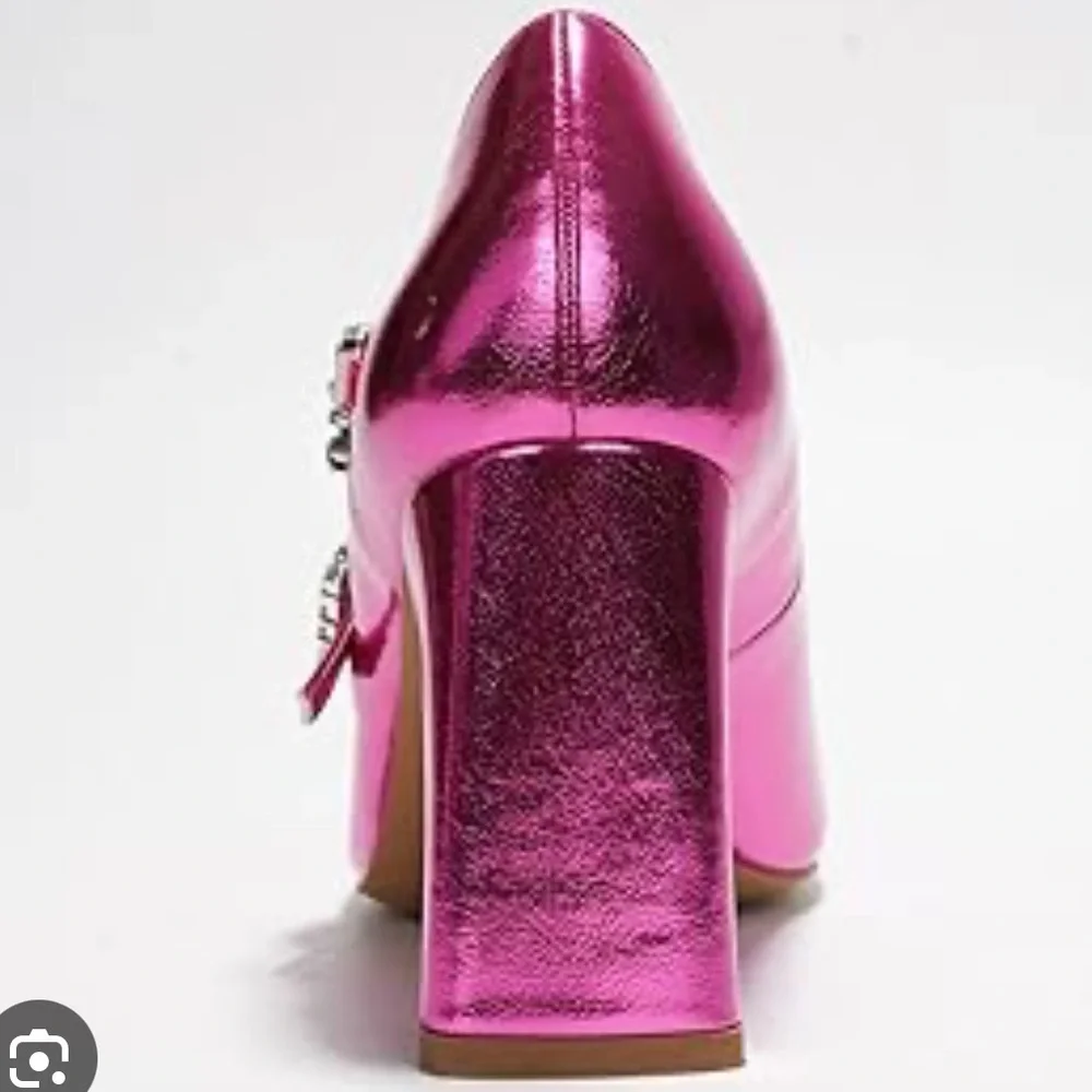 •CAPE ROBBIN• “Selina” Double Strap Mary Jane Heels - Pink // NIB